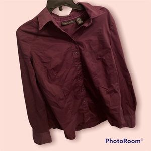 Purple Button-down Shirt Large